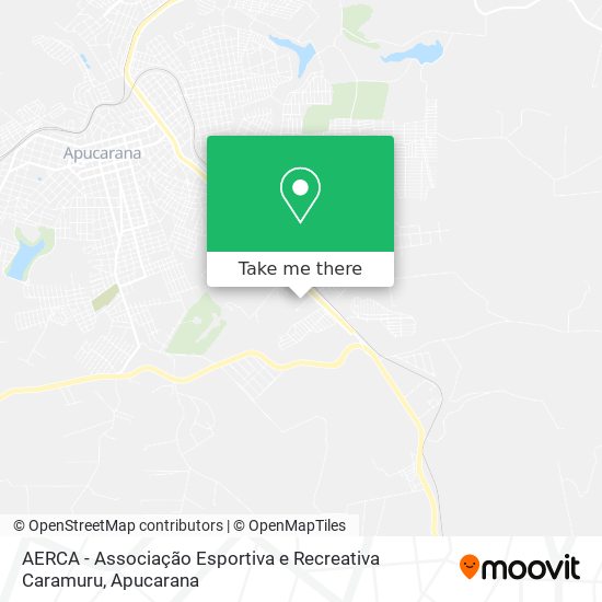 AERCA - Associação Esportiva e Recreativa Caramuru map