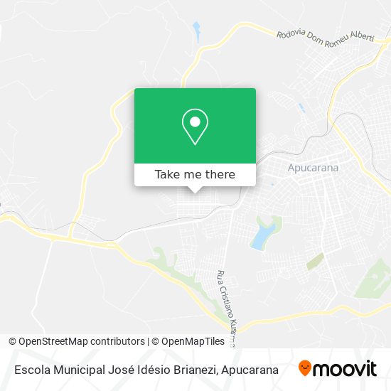 Mapa Escola Municipal José Idésio Brianezi