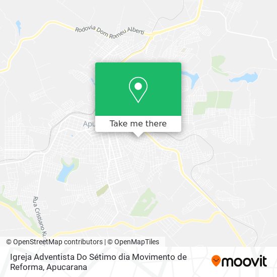 Igreja Adventista Do Sétimo dia Movimento de Reforma map