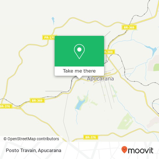 Posto Travain map