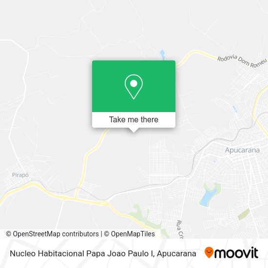 Nucleo Habitacional Papa Joao Paulo I map
