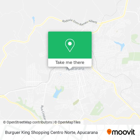 Burguer King Shopping Centro Norte map