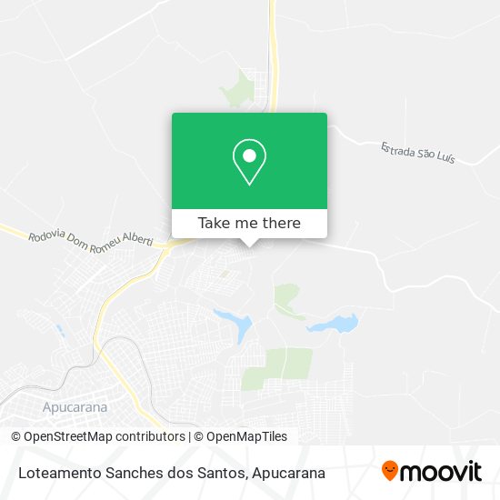 Mapa Loteamento Sanches dos Santos