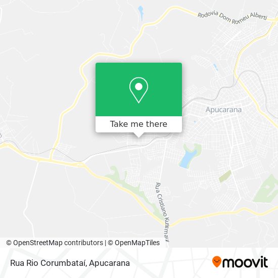 Rua Rio Corumbataí map