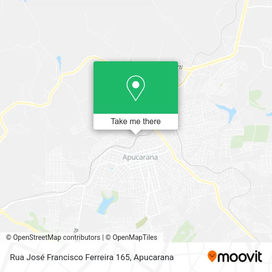 Rua José Francisco Ferreira 165 map