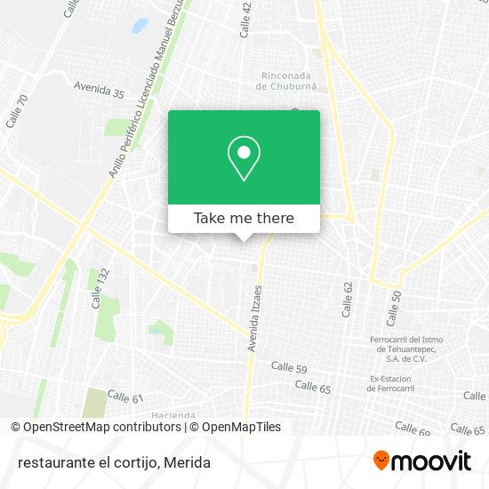 Mapa de restaurante el cortijo