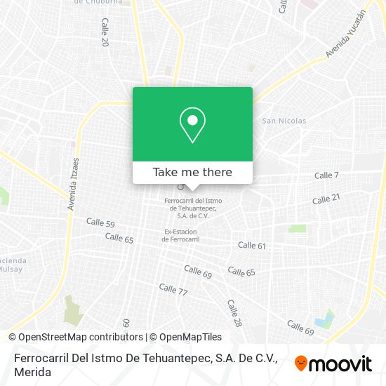 Ferrocarril Del Istmo De Tehuantepec, S.A. De C.V. map