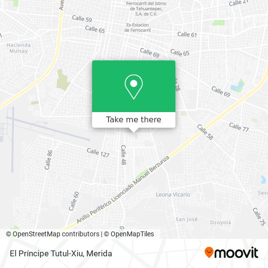 El Príncipe Tutul-Xiu map