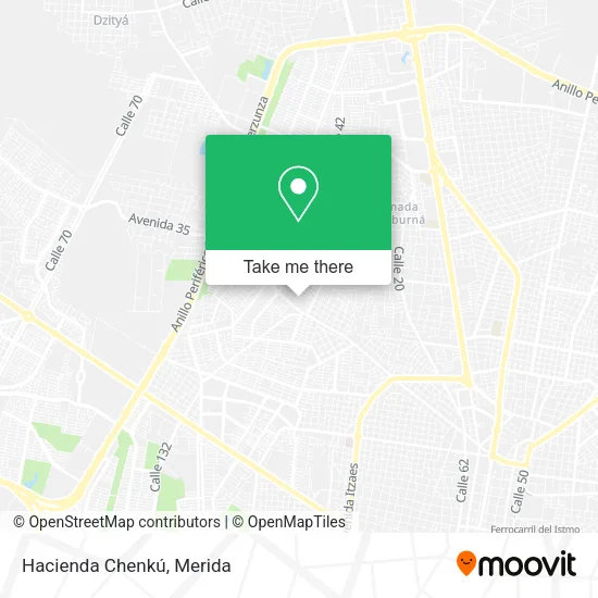 Mapa de Hacienda Chenkú