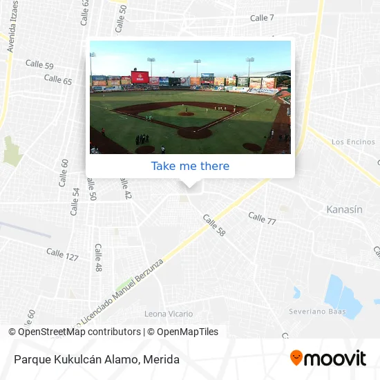 Mapa de Parque Kukulcán Alamo