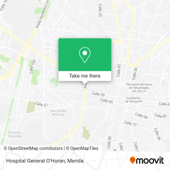 Hospital General O'Horan map