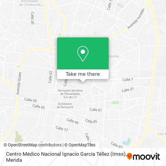 Mapa de Centro Médico Nacional Ignacio García Téllez (Imss)