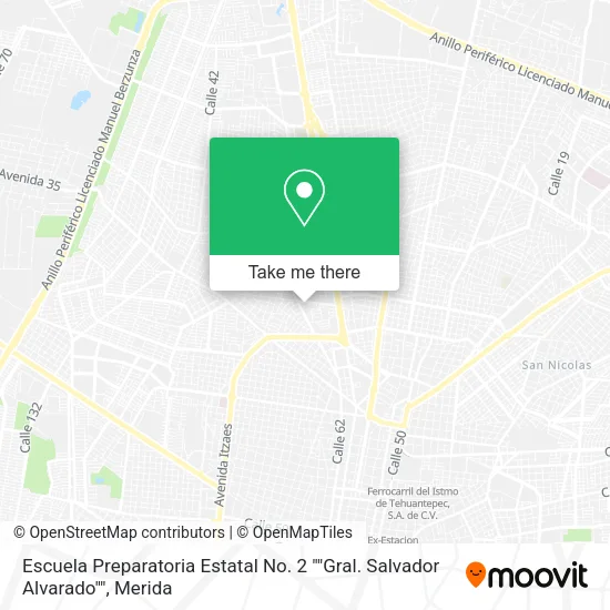Escuela Preparatoria Estatal No. 2 ""Gral. Salvador Alvarado"" map