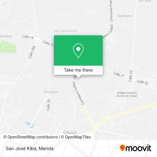 Mapa de San José Kibá