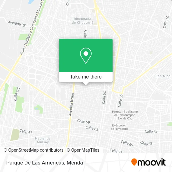 Mapa de Parque De Las Américas