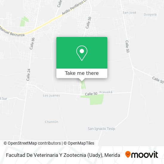 Facultad De Veterinaria Y Zootecnia (Uady) map