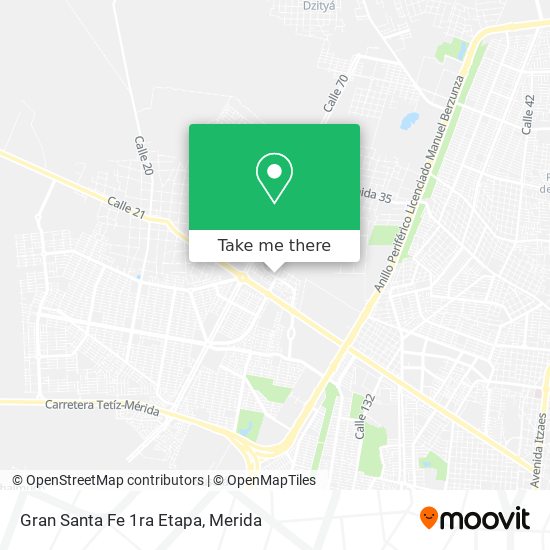 Mapa de Gran Santa Fe 1ra Etapa