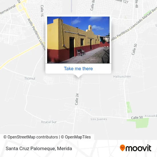 Santa Cruz Palomeque map