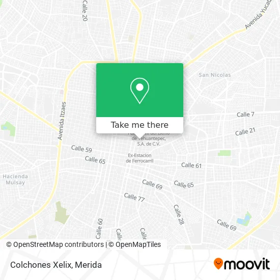 Colchones Xelix map