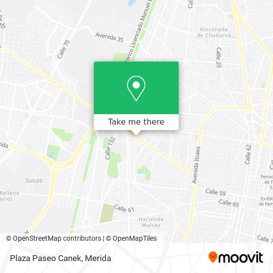 Plaza Paseo Canek map