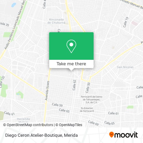 Mapa de Diego Ceron Atelier-Boutique