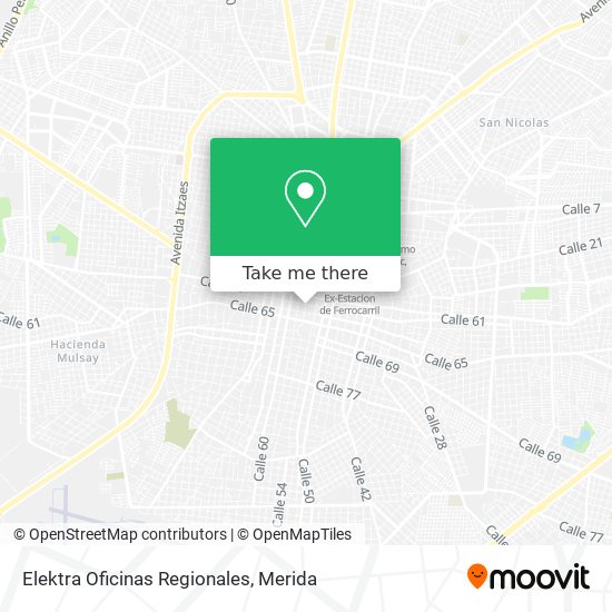 Elektra Oficinas Regionales map