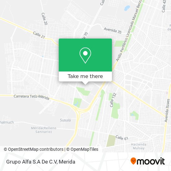 Mapa de Grupo Alfa S.A De C.V