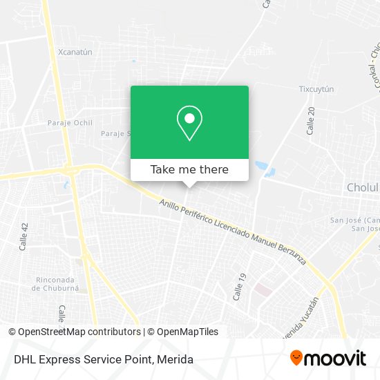 DHL Express Service Point map