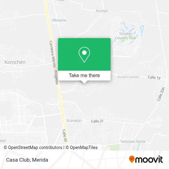 Casa Club map