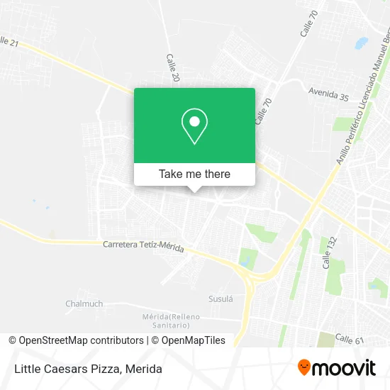 Mapa de Little Caesars Pizza