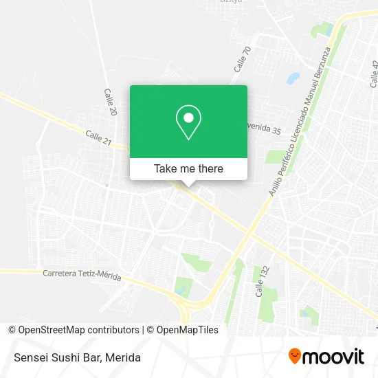 Mapa de Sensei Sushi Bar