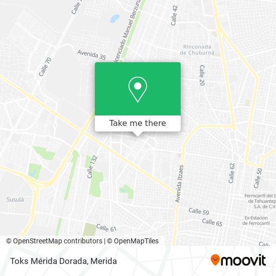 Mapa de Toks Mérida Dorada