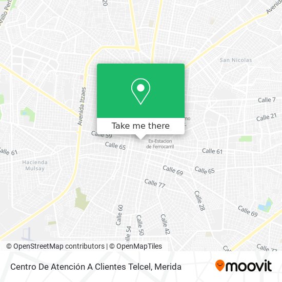 Centro De Atención A Clientes Telcel map