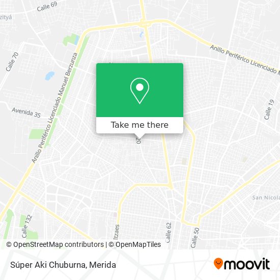 Mapa de Súper Aki Chuburna