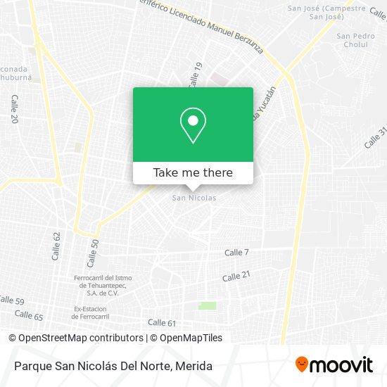 Parque San Nicolás Del Norte map