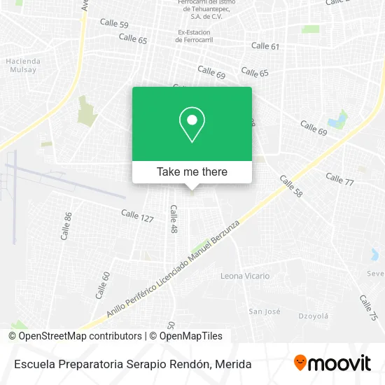 Escuela Preparatoria Serapio Rendón map
