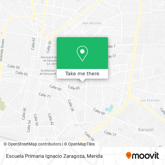 Mapa de Escuela Primaria Ignacio Zaragoza