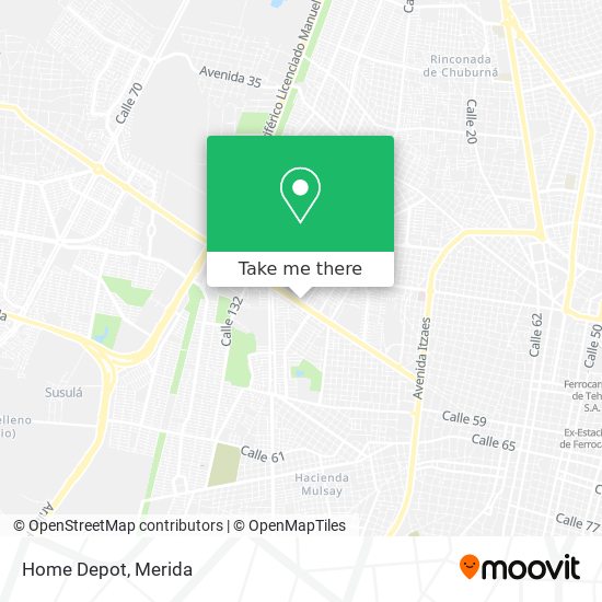 Home Depot map