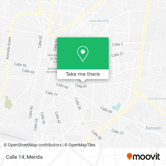 Calle 14 map