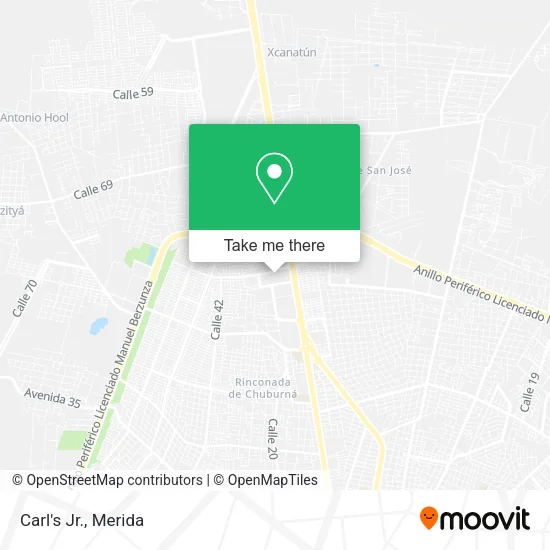Mapa de Carl's Jr.