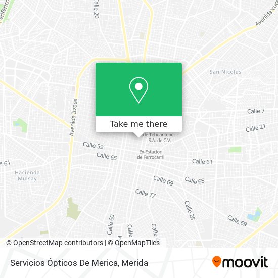 Mapa de Servicios Ópticos De Merica
