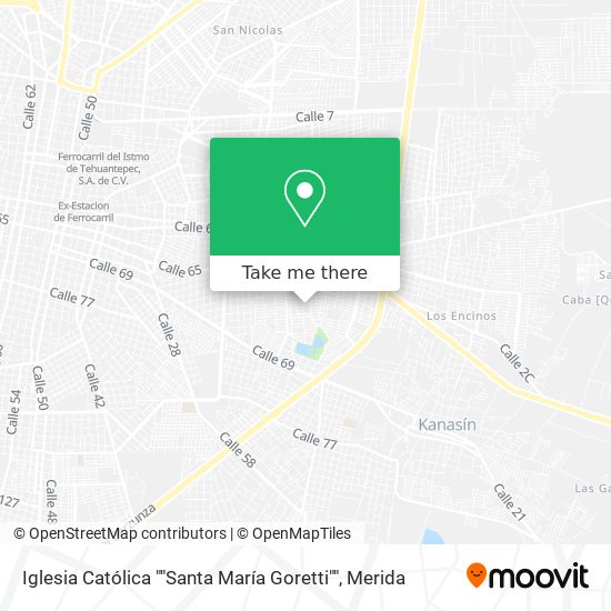 Iglesia Católica ""Santa María Goretti"" map