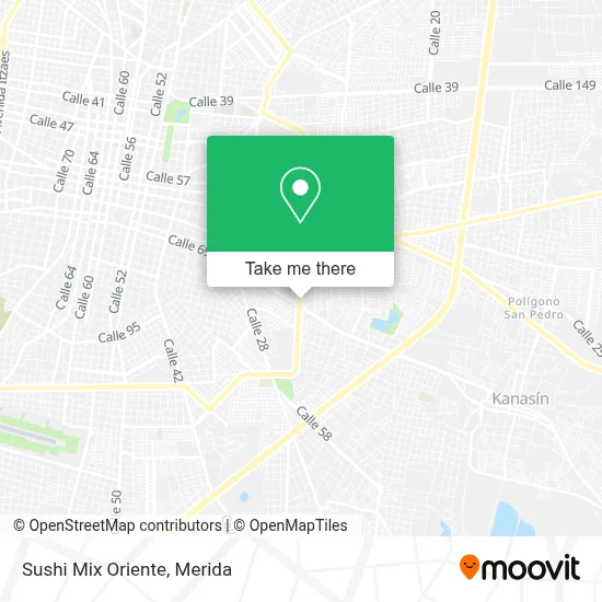 Sushi Mix Oriente map