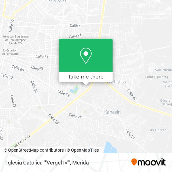 Iglesia Catolica ""Vergel Iv"" map