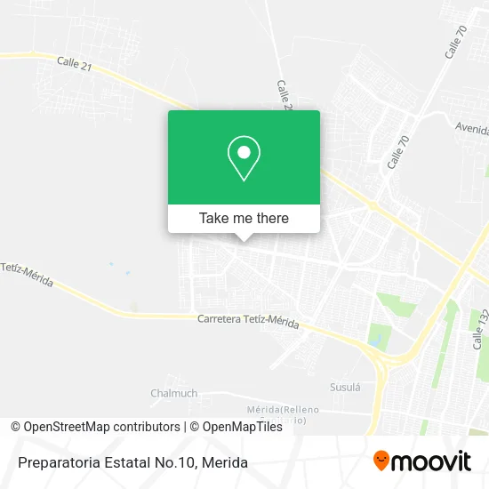 Mapa de Preparatoria Estatal No.10