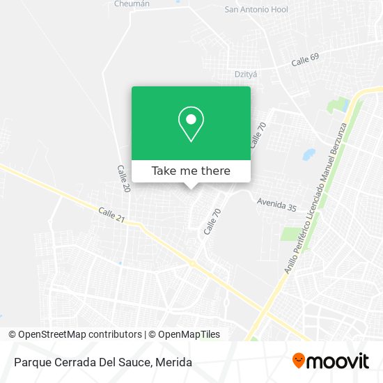 Parque Cerrada Del Sauce map