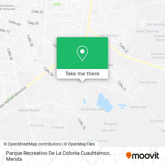 Parque Recreativo De La Colonia Cuauhtémoc map