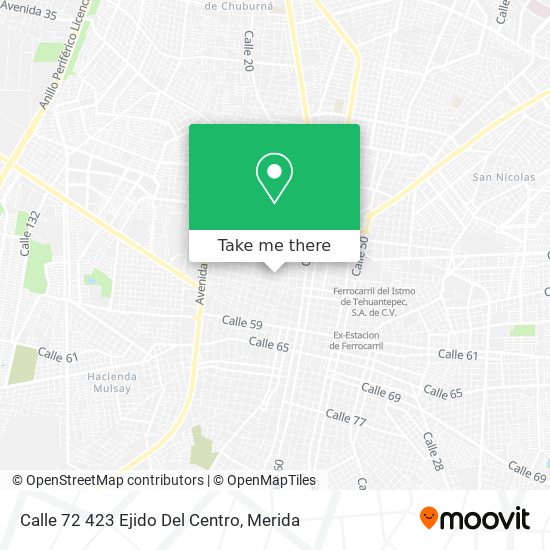 Calle 72 423 Ejido Del Centro map