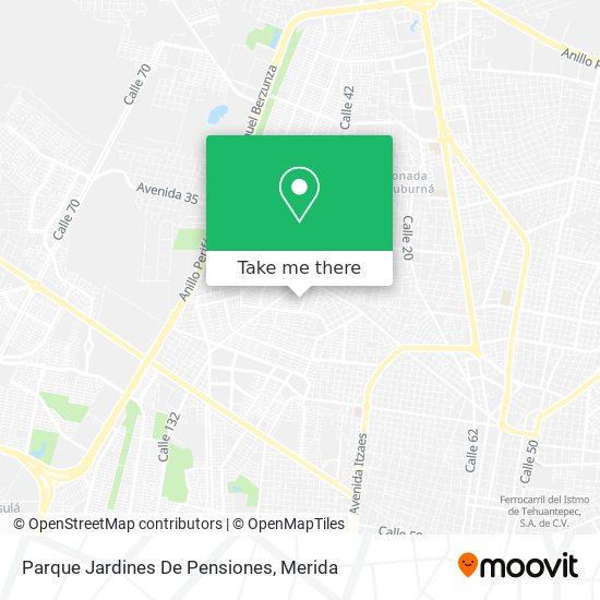 Mapa de Parque Jardines De Pensiones