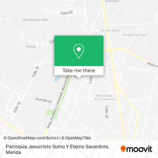 Parroquia Jesucristo Sumo Y Eterno Sacerdote map